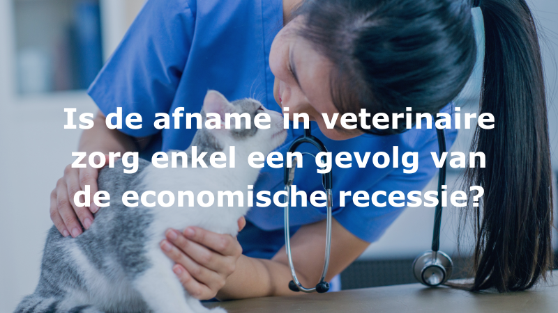 Is de afname in veterinaire zorg enkel een gevolg van de economische recessie?
